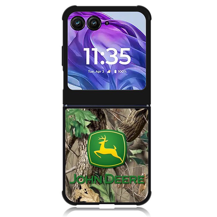 John Deere Camo Logo Motorola Moto Razr Plus 2024 , Moto Razr+ 2024 Case