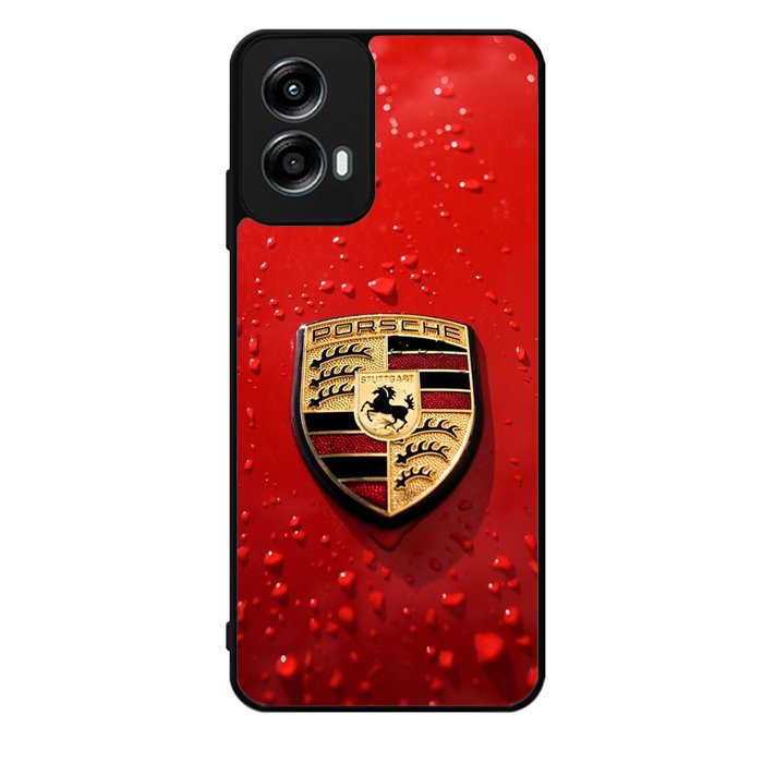 Porsche Logo Red Motorola Moto G Play 2024 Case OV1035