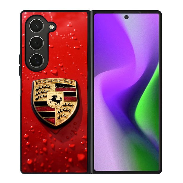 Porsche Logo Red Samsung Galaxy Z Fold 6 5G 2024 Case OV1035