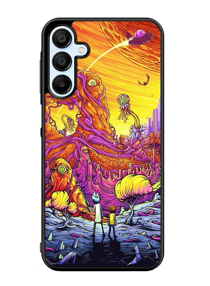 Rick And Morty World Full Colour Samsung Galaxy A15 5G Case OV1044