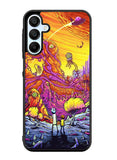 Rick And Morty World Full Colour Samsung Galaxy A35 5G Case OV1044