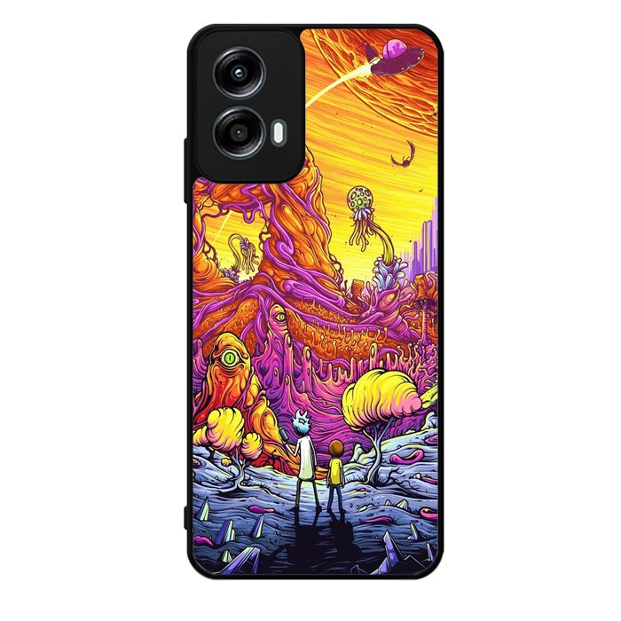 Rick And Morty World Full Colour Motorola Moto G Play 2024 Case OV1044