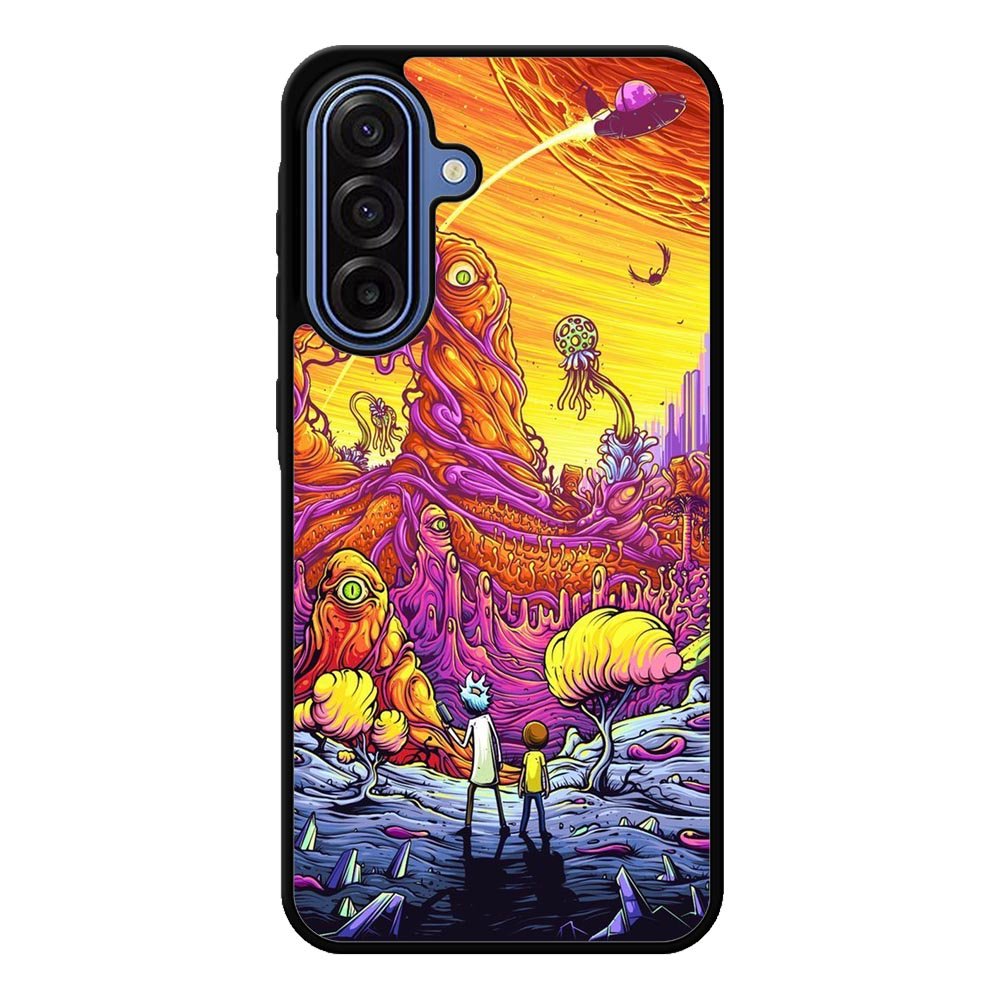 Rick And Morty World Full Colour Samsung Galaxy A17 Case QC1044