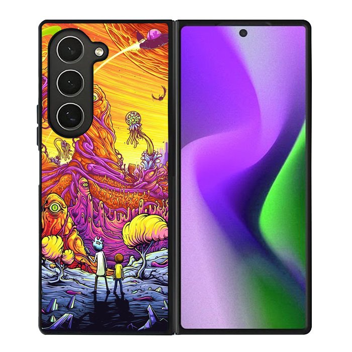 Rick And Morty World Full Colour Samsung Galaxy Z Fold 6 5G 2024 Case OV1044