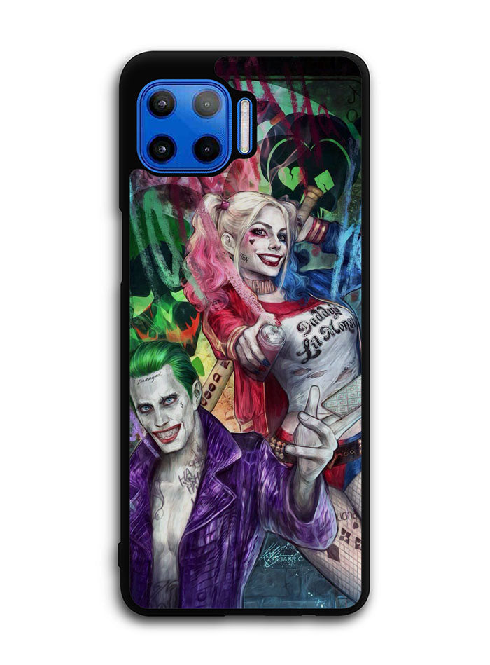 Harley Quinn And The Joker Motorola Moto One 5G Case , Moto One 5G UW Case , Moto G 5G Plus Case