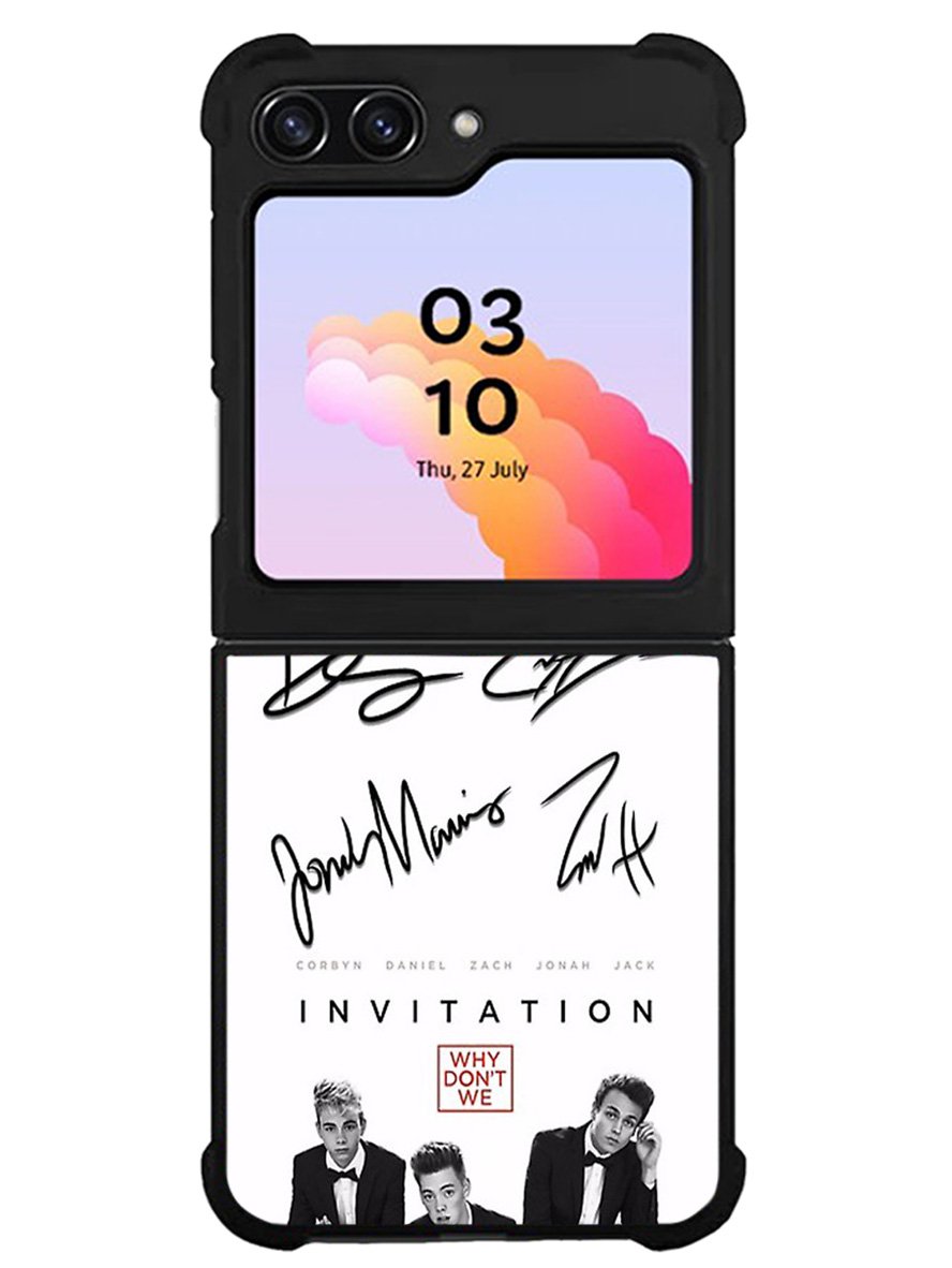 why dont we signatures Samsung Galaxy Z Flip 5 5G 2023 Case OV1078