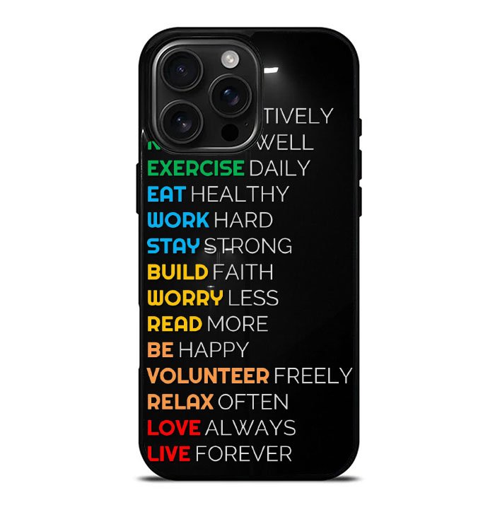 Daily motivation FLX0547 iPhone 16 Pro Max Case