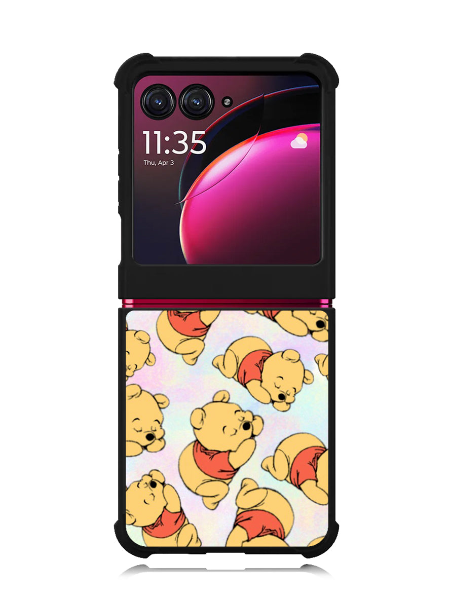 Winnie The Pooh Pattern Motorola Moto Razr Plus 2023 , Moto Razr+ 2023 Case OV1152