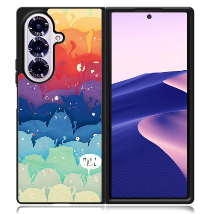 Cats Mew Samsung Galaxy Z Fold 7 Case OV1175