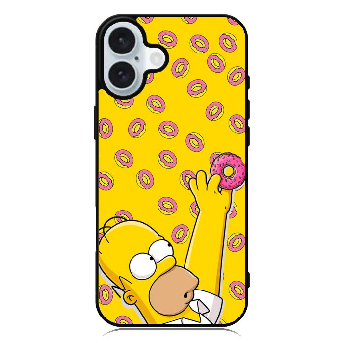 the simpson donuts iPhone 16 Plus Case QC1188