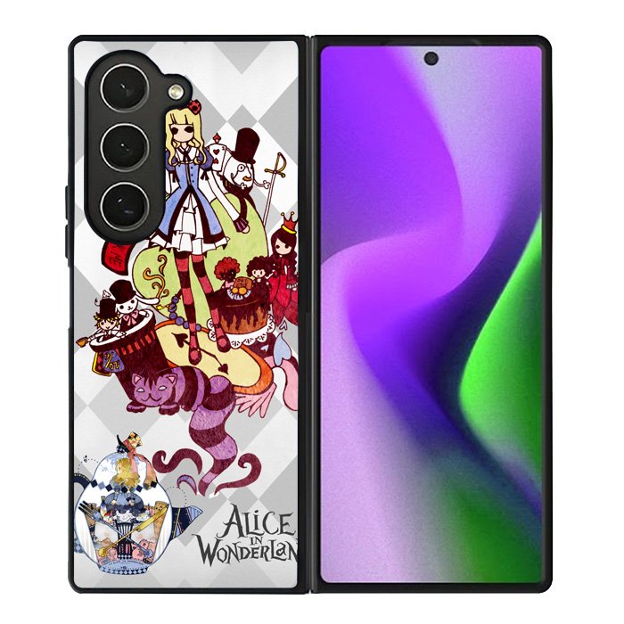 alice in wonderland all character Samsung Galaxy Z Fold 6 5G 2024 Case OV1200