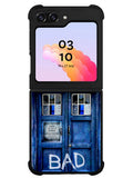 Doctor Who TARDIS Bad Wolf Blue Samsung Galaxy Z Flip 5 5G 2023 Case