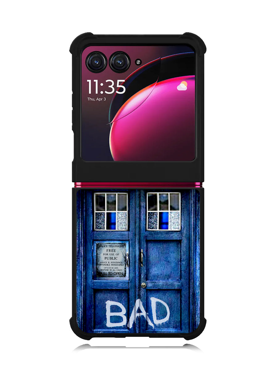 Doctor Who TARDIS Bad Wolf Blue Motorola Moto Razr Plus 2023 , Moto Razr+ 2023 Case