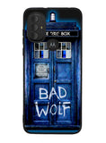 Doctor Who TARDIS Bad Wolf Blue Motorola Moto G Pure 2021 , Moto G Power 2022 Case