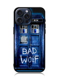Doctor Who TARDIS Bad Wolf Blue iPhone 15 Pro Max Case