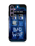 Doctor Who TARDIS Bad Wolf Blue Samsung Galaxy S23 FE 5G Case