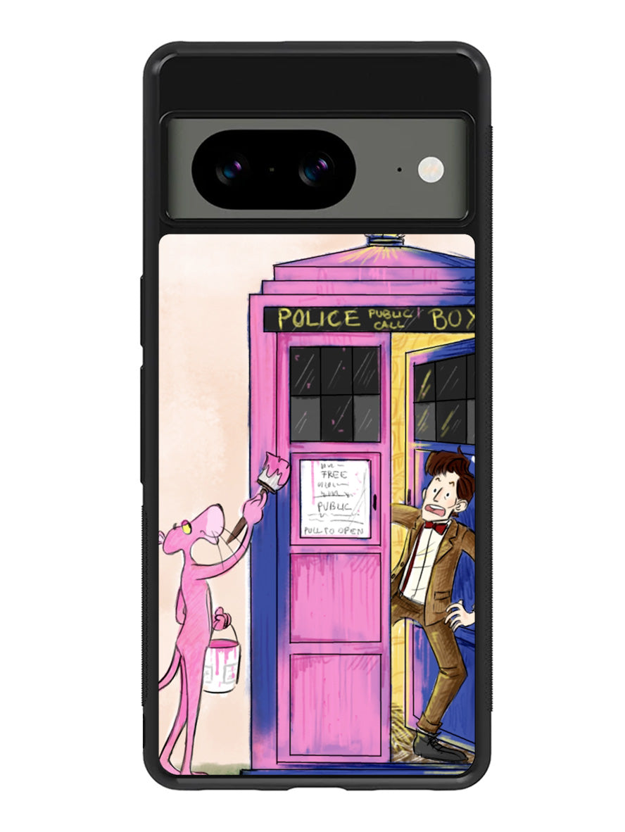 Doctor Who Tardis Funny Google Pixel 8A Case QC1214