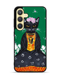 Frida Catlo Floral Black Cat Samsung Galaxy S23 Plus 5G , Samsung Galaxy S23+ 5G Case QC1215