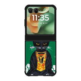 Frida Catlo Floral Black Cat Motorola Moto RAZR 2025 Case OV1215