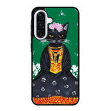 Frida Catlo Floral Black Cat Samsung Galaxy A56 5G Case RC1215