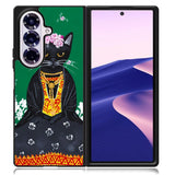 Frida Catlo Floral Black Cat Samsung Galaxy Z Fold 7 Case OV1215