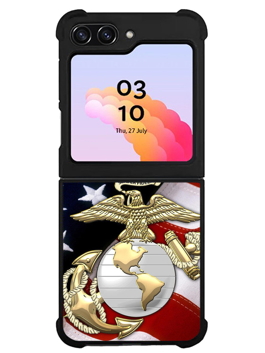 Marine Corps Anchor 1st Samsung Galaxy Z Flip 5 5G 2023 Case