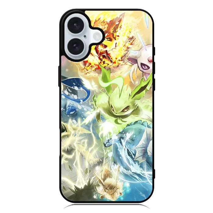 Pokemon Eevee Evolutions iPhone 16 Plus Case