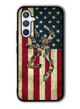 Browning Deer Real Tree Camo USA Flag Samsung Galaxy A54 5G Case