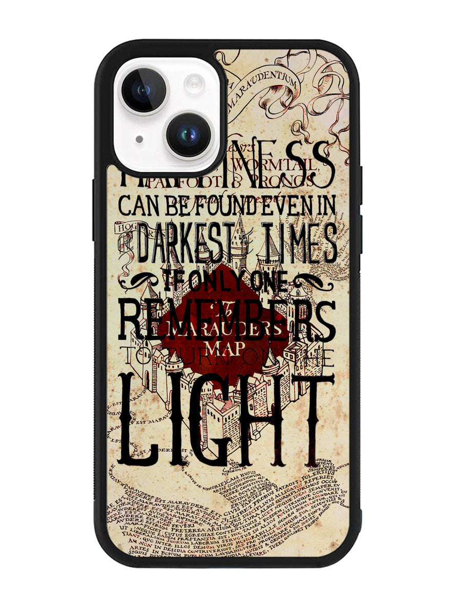 Harry Potter Marauders Map Happines iPhone 14 Plus Case QC1242