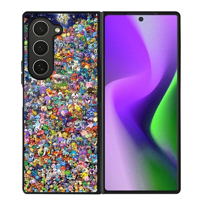 Pokemon Collage Samsung Galaxy Z Fold 6 Case