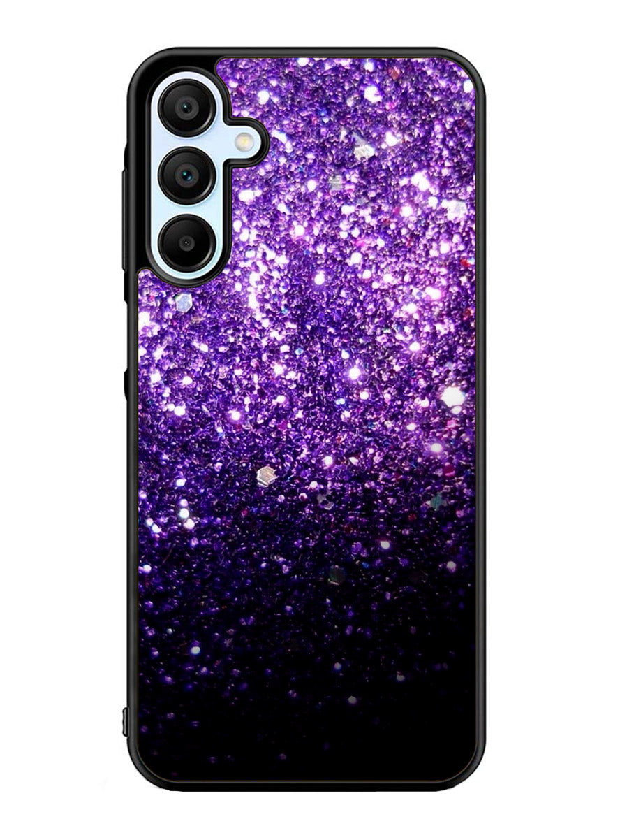 Purple Sparkling Glitter Samsung Galaxy A25 5G Case