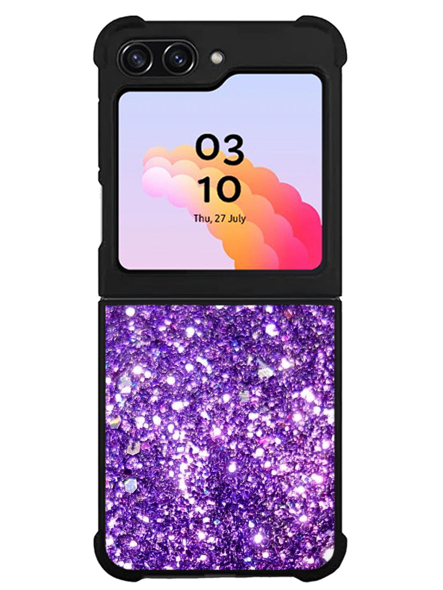 Purple Sparkling Glitter Samsung Galaxy Z Flip 5 5G 2023 Case