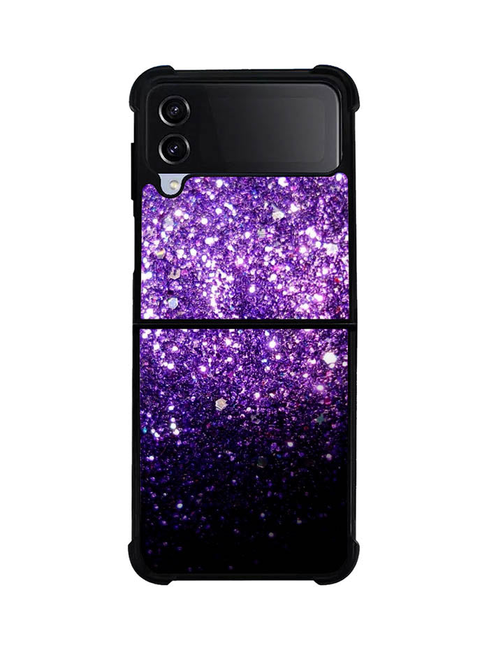Purple Sparkling Glitter Samsung Galaxy Z Flip 4 5G 2022 Case