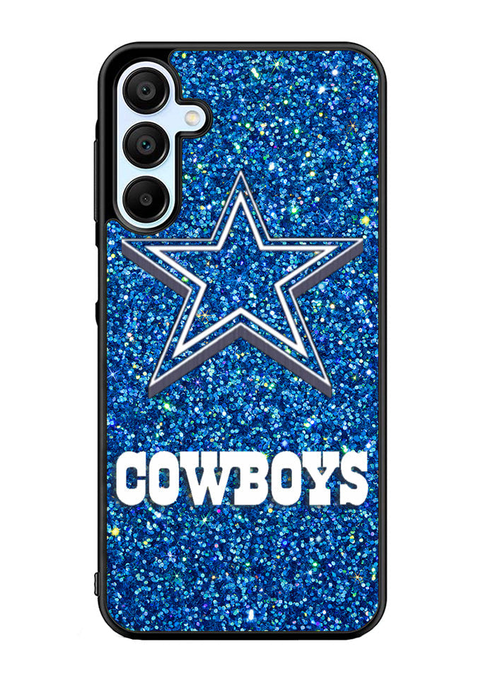 Dallas Cowboys Sparkling Glitter Samsung Galaxy A15 5G Case
