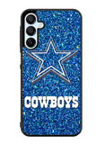Dallas Cowboys Sparkling Glitter Samsung Galaxy A15 5G Case