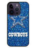 Dallas Cowboys Sparkling Glitter iPhone 14 Pro Case