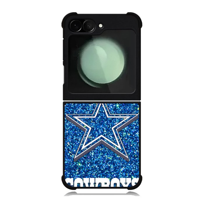 Dallas Cowboys Sparkling Glitter Samsung Galaxy Z Flip 6 Case