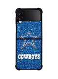 Dallas Cowboys Sparkling Glitter Samsung Galaxy Z Flip 4 5G 2022 Case