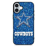 Dallas Cowboys Sparkling Glitter iPhone 16 Plus Case