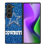 Dallas Cowboys Sparkling Glitter Samsung Galaxy Z Fold 6 Case