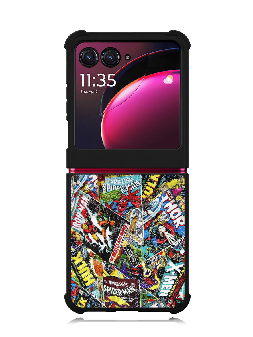 Marvel Comics Cover Motorola Moto Razr Plus 2023 , Moto Razr+ 2023 Case