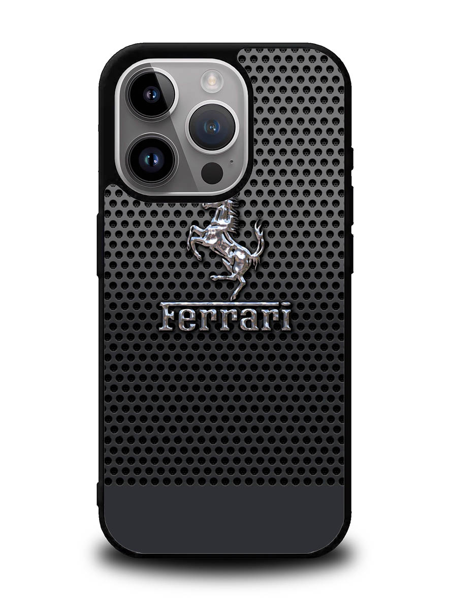Ferrari Chrome Logo iPhone 16 Pro Max Case QC1286