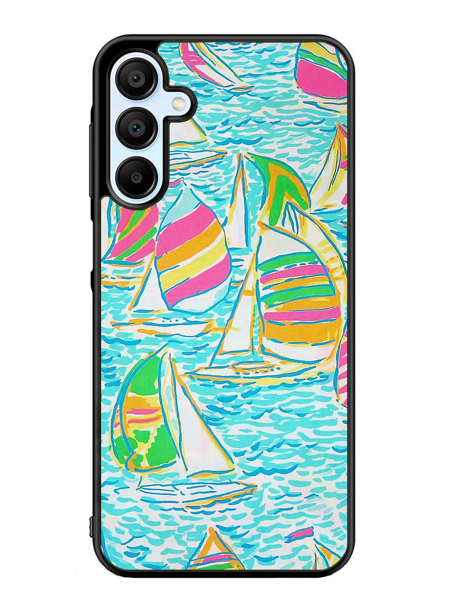 Lilly Pulitzer Sailboat Samsung Galaxy A25 5G Case