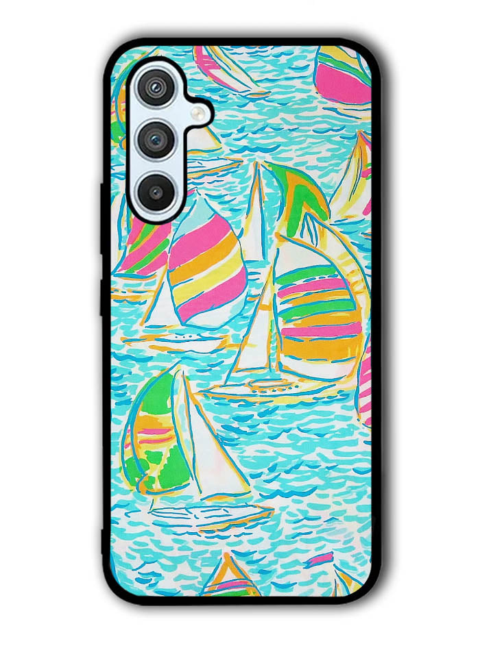 Lilly Pulitzer Sailboat Samsung Galaxy A54 5G Case