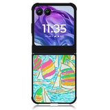 Lilly Pulitzer Sailboat Motorola Moto Razr Plus 2024 , Moto Razr+ 2024 Case