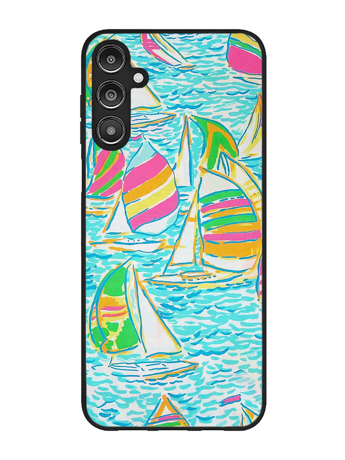Lilly Pulitzer Sailboat Samsung Galaxy A14 5G Case