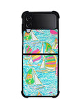 Lilly Pulitzer Sailboat Samsung Galaxy Z Flip 4 5G 2022 Case