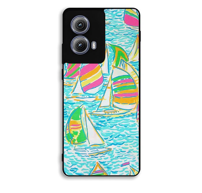 Lilly Pulitzer Sailboat Motorola Moto Edge 2024 Case OV4979