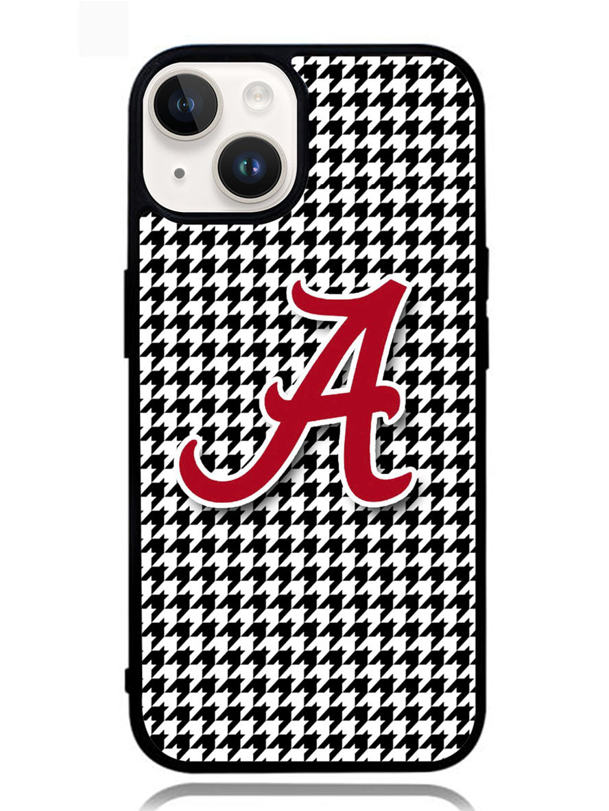 Alabama Houndstooth Crimson Tide iPhone 14 Plus Case