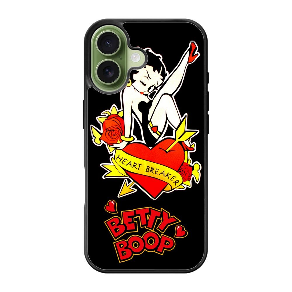 Betty Boop Heart Breaker iPhone 17 Case QC1333